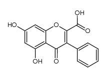 5,7-dihydroxy-4-oxo-3-phenyl-4H-chromene-2-carboxylic acid Structure