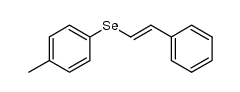 (E)-(styryl)(4-methyl-phenyl)selenide Structure