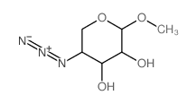 Arabinopyranoside, methyl 4-azido-4-deoxy-, a-D- (8CI)结构式