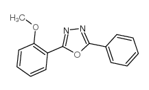 2-(2-甲氧基苯基)-5-苯基-1,3,4-恶二唑结构式
