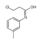 3-chloro-N-(3-methylphenyl)propanamide结构式