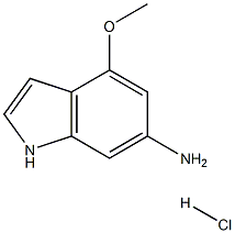 6-氨基-4-甲氧基吲哚盐酸盐结构式