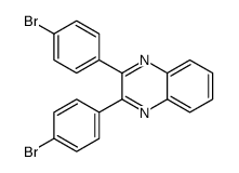 2,3-bis(4-bromophenyl)quinoxaline结构式