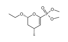 dimethyl ((2R,4R)-2-ethoxy-4-methyl-3,4-dihydro-2H-pyran-6-yl)phosphonate Structure