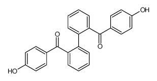 [2-[2-(4-hydroxybenzoyl)phenyl]phenyl]-(4-hydroxyphenyl)methanone Structure