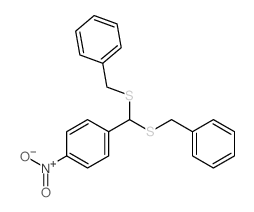 1-[bis(benzylsulfanyl)methyl]-4-nitro-benzene Structure