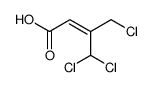 (E)-4,4-dichloro-3-(chloromethyl)but-2-enoic acid Structure
