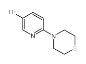 4-(5-溴-2-吡啶基)硫代吗啉结构式