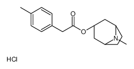 [(1S,5R)-8-methyl-8-azabicyclo[3.2.1]octan-3-yl] 2-(4-methylphenyl)acetate,hydrochloride结构式