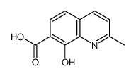 8-羟基-2-甲基喹啉-7-羧酸结构式