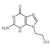 9-(2-羟乙基)鸟嘌呤结构式