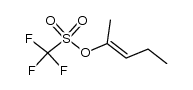 (E/Z)-1-methyl-1-butenyltriflate结构式