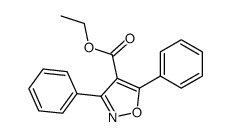 3,5-diphenyl-isoxazole-4-carboxylic acid ethyl ester Structure