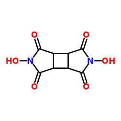 N,N'-二羟基-1,2,3,4-环丁烷四甲酰二亚胺结构式