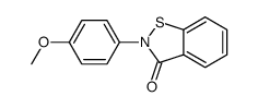 2-(4-Methoxyphenyl)-1,2-benzothiazol-3(2H)-one结构式
