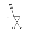 1,1-dibromo-2-ethynyl-2-methylcyclopropane结构式