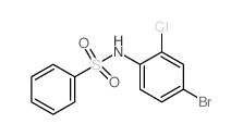 N-(4-Bromo-2-chlorophenyl)benzenesulfonamide Structure