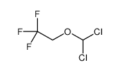 2-(Dichloromethoxy)-1,1,1-trifluoroethane结构式