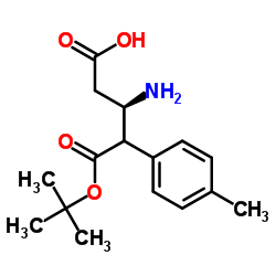 (R)-3-((叔丁氧羰基)氨基)-4-(对甲苯基)丁酸结构式