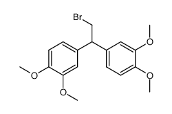 1,1-bis(3,4-dimethoxyphenyl)-2-bromoethane结构式