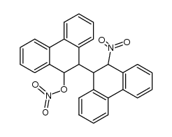 nitric acid-(10'-nitro-9,10,9',10'-tetrahydro-[9,9']biphenanthryl-10-yl ester) Structure