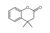 4,4-dimethyl-2-oxo-chroman结构式