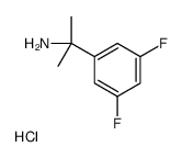 2-(3,5-Difluorophenyl)-2-propanamine hydrochloride (1:1) Structure
