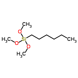 Hexyltrimethoxysilane Structure