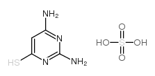 2,4-diamino-6-mercapto-pyrimidine sulfate structure