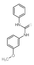 Thiourea,N-(3-methoxyphenyl)-N'-phenyl-结构式