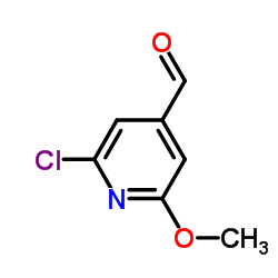2-氯-6-甲氧基吡啶-4-甲醛结构式