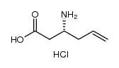 (R)-3-氨基-5-乙烯盐酸盐结构式