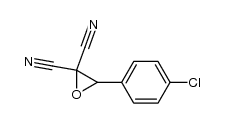 3-(4-chlorophenyl)oxirane-2,2-dicarbonitrile结构式