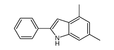 4,6-dimethyl-2-phenyl-1H-indole结构式
