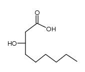 [R,(-)]-3-Hydroxynonanoic acid Structure