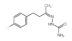 [4-(4-chlorophenyl)butan-2-ylideneamino]urea Structure