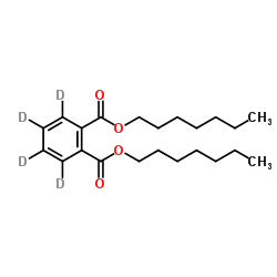 邻苯二甲酸二庚酯-D4结构式