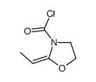 3-Oxazolidinecarbonyl chloride, 2-ethylidene- (9CI) Structure