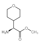 (S)-氨基(四氢吡喃-4-基)乙酸甲酯结构式