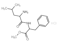 D-Phenylalanine,N-D-leucyl-, methyl ester, monohydrochloride(9CI) structure