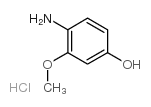 3-甲氧基-4-氨基苯酚盐酸盐结构式