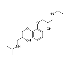 1-[2-[2-hydroxy-3-(propan-2-ylamino)propoxy]phenoxy]-3-(propan-2-ylamino)propan-2-ol结构式