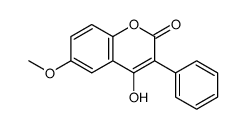 4-hydroxy-6-methoxy-3-phenylchromen-2-one Structure