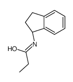 N-[(1R)-2,3-dihydro-1H-inden-1-yl]propanamide结构式