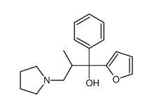 1-(furan-2-yl)-2-methyl-1-phenyl-3-pyrrolidin-1-ylpropan-1-ol结构式