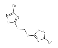 BIS(3-BROMO-1,2,4-THIADIAZOL-5-YLTHIO)METHANE Structure