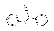 Benzeneacetonitrile, a-(phenylamino)- structure
