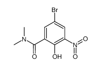 5-溴-2-羟基-N,N-二甲基-3-硝基苯甲酰胺结构式