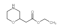 Ethyl 2-(morpholin-2-yl)acetate structure