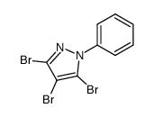 3,4,5-tribromo-1-phenyl-1H-pyrazole结构式